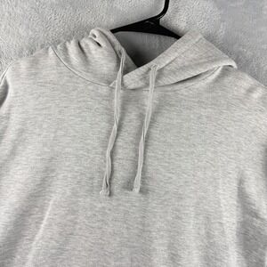 Quince Hoodie Womens Small SuperSoft Fleece Pullover Heather Gray Loungewear